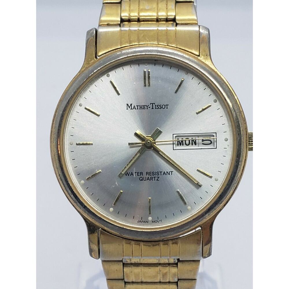 Mathey Tissot Gold Toned watch